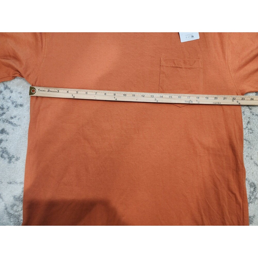 NEW Quiksilver Big & Tall Mens Active Pocket Tee LT Large Tall RUST Orange - Picture 3 of 6